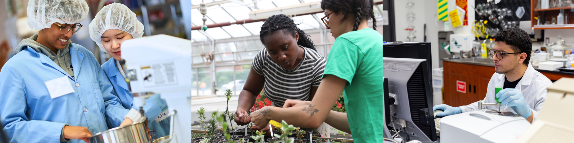 Images of STEM students at U of G